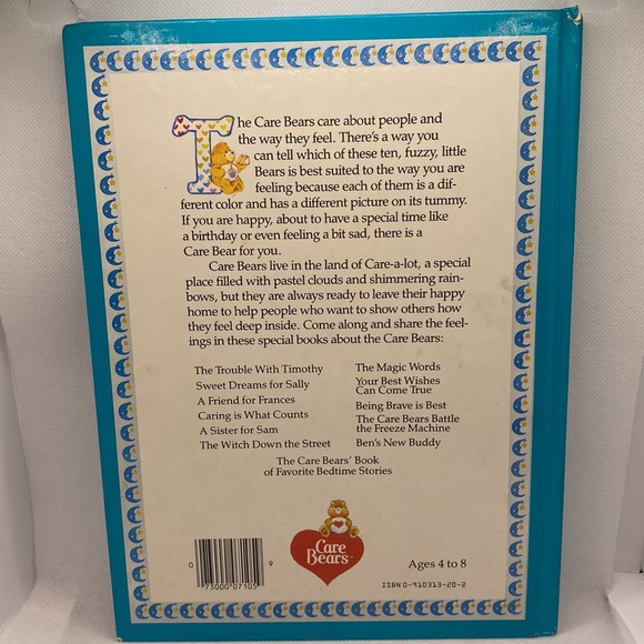 Care Bears Book of Favorite Bedtime Stories Hardcover Picture Book 1984 - Picture 5 of 16